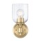 Westinghouse Fixture Wall 60W Basset Champagne Brass Clear Seeded Glass 6129600 - alternate 1